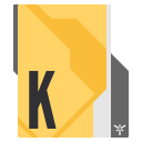 27W K : Alphanumeric Folder Icon K