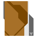 Explorer 27E Tracevein : Brown Color Folder Icon
