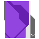 Explorer 27E Aeonforce : Violet Color Folder Icon