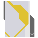 27M Yellow : White Folder Icon